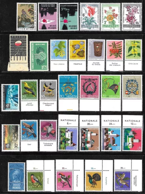 MNH Worldwide Stamp Packet Lot of 32 all different World Wide Collection mint NH