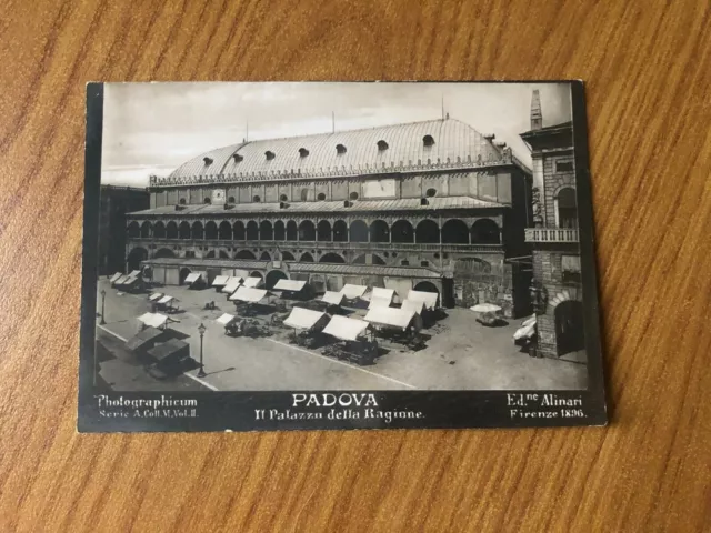 Cartolina Padova Il Palazzo Della Ragione Ed Alinari Non Viaggiata 44