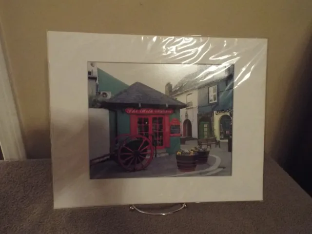 "Street Scene" Kinsale, Ireland Print with White Mat 14" x 11"