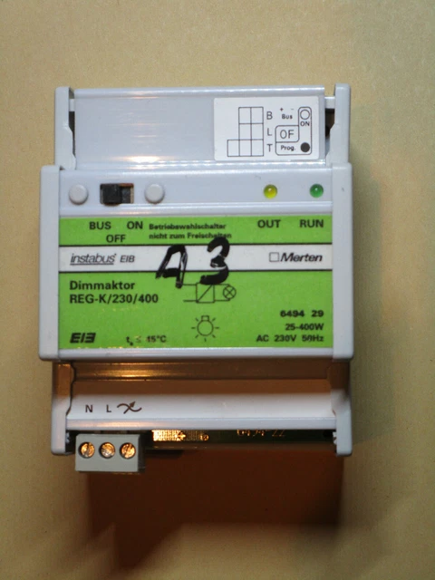 MERTEN EIB KNX Dimmaktor REG-K/230/400 6494 29 EUR 20,80 - PicClick DE