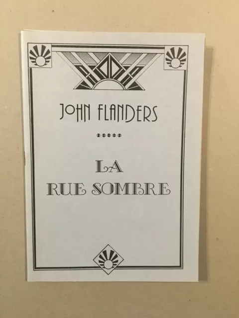 Jean Ray (John Flanders) - La rue sombre - Micro tirage - NEUF