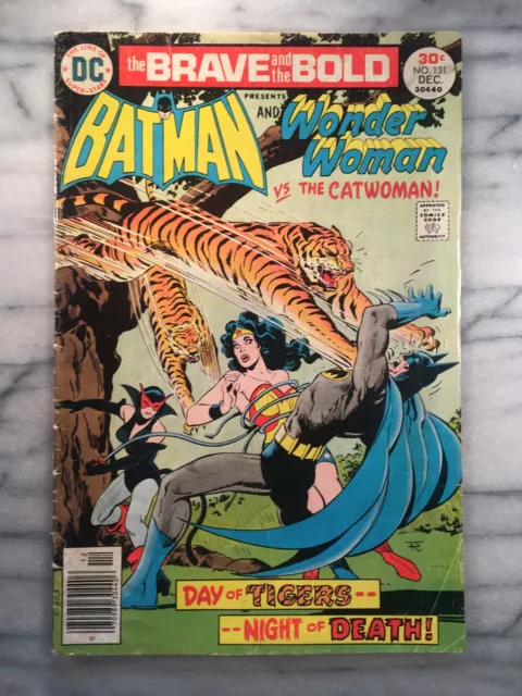 Brave and the Bold #131 (1976-DC) Mid grade Wonder Woman! Catwoman!