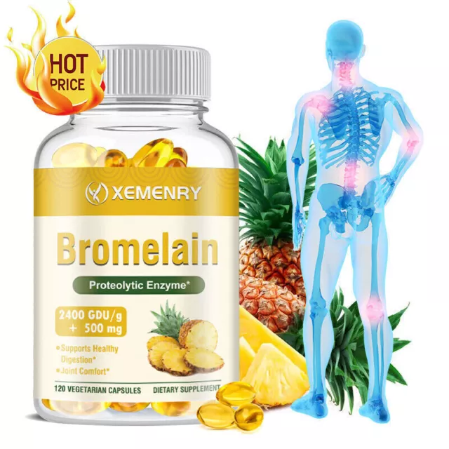 Bromélaïne 500mg – Soutien Intestinal, Digestif, Articulaire Et Immunitaire