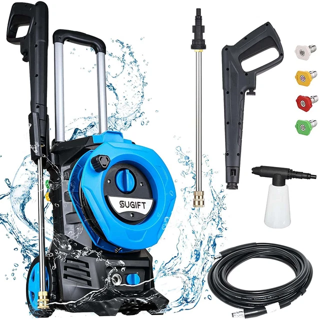 3300PSI 1800W Outdoor Electric Pressure Washer High Power Pressure Hose Reel