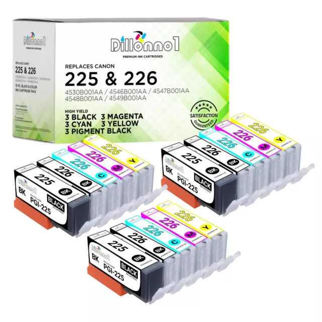 15 Pack PGI-225 CLI-226 Ink Cartridges for Canon PIXMA MG5120 MG5220 MG5320