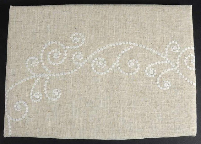 Lenox French Perle White 70" Round Tablecloth 10645774