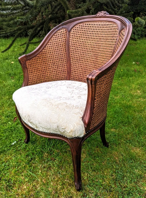 Superb Décorative 19Th Century  Rattan Bergere Chair - Delivery Available.