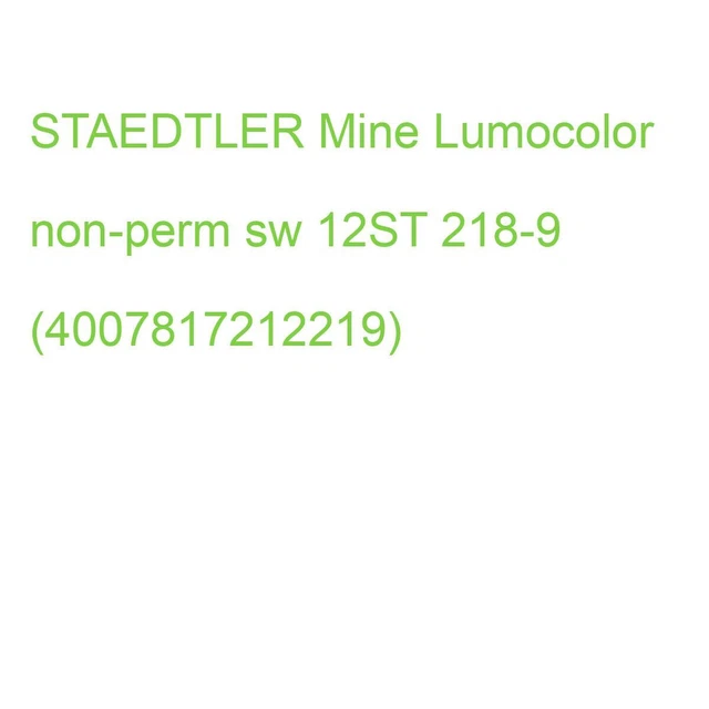 STAEDTLER Mine Lumocolor non-perm sw 12ST 218-9 (4007817212219)