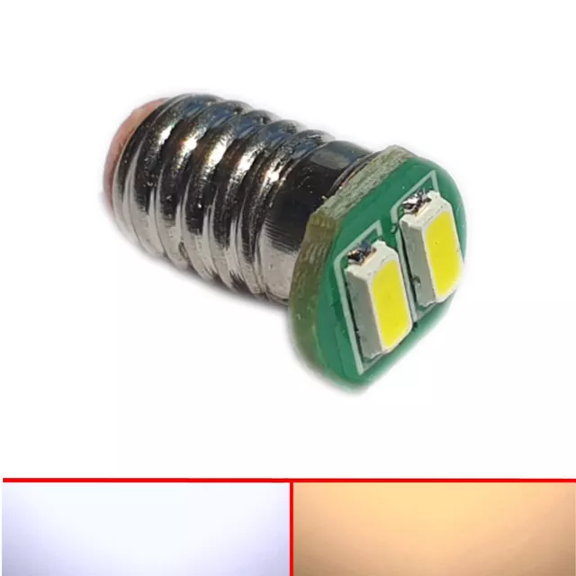 E5,5 Ricambio LED 5-8V 10-24V Modellino Ferrovia Tt H0 Bianco Caldo Lampadine