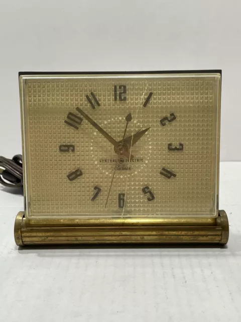 Vintage GE Telechron Alarm Clock 1950s 7HA179 “The Tribute” *READ*