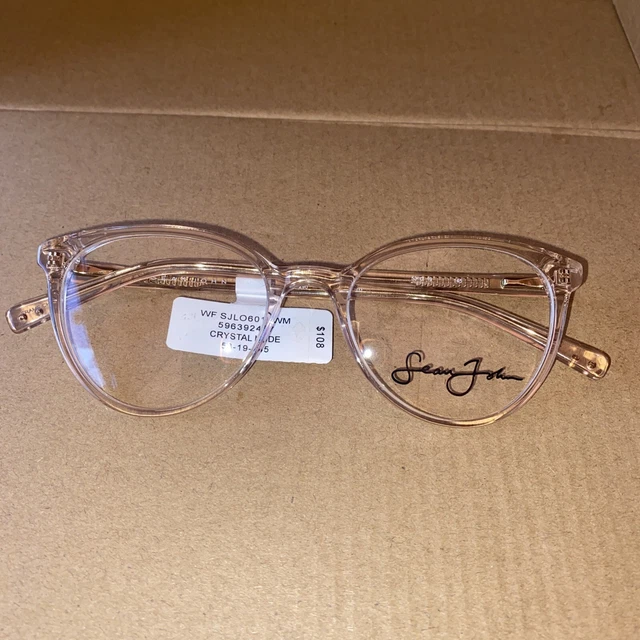 NEW SEAN JOHN SJLO 6033E 424 Crystal Blue Eyeglasses 51/22  display picture 3