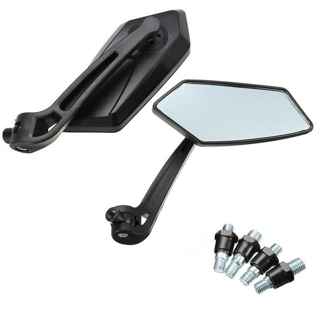 Universal-Motorcycle Refit Part Rearview Mirror Reflector Mirror+Mounting Screws