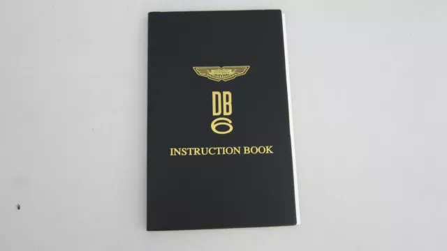 Aston Martin DB6 MK1 Instruction/Handbook