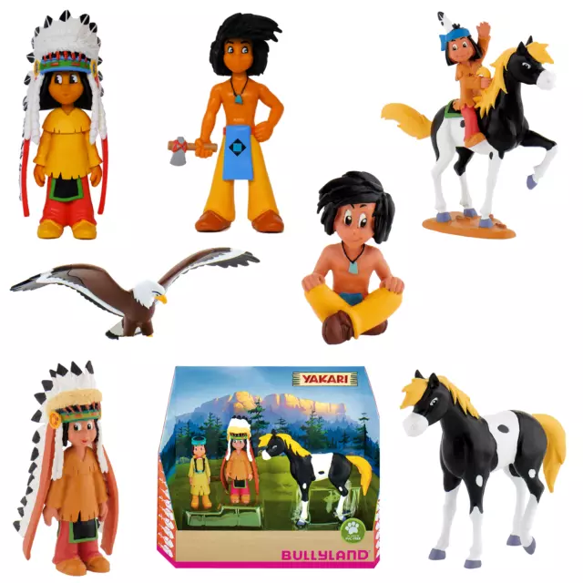 Disney Bullyland - Yakari Indianer Figuren Spielfiguren,Tortenfiguren