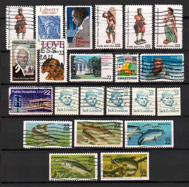 Briefmarken USA LOT aus 1986 gestempelt (US 344)