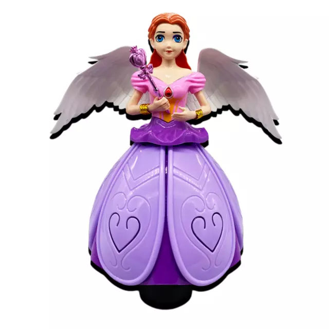 Disney Princess Flutter Spin Dancing Light Girls Doll Toy With Music & Lights