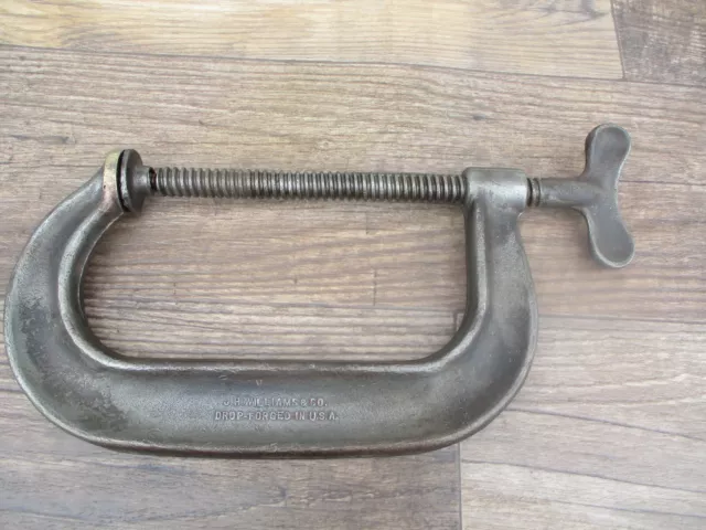 Vintage JH WILLIAMS Body Builder C Clamp No. 406