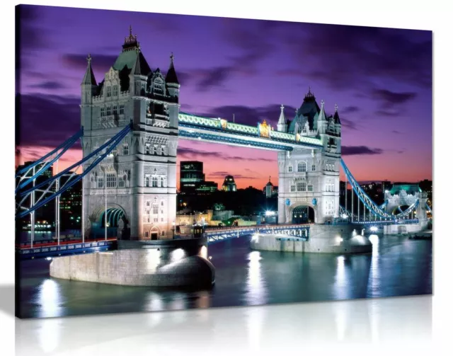 London Tower Bridge Canvas Wall Art Picture Print
