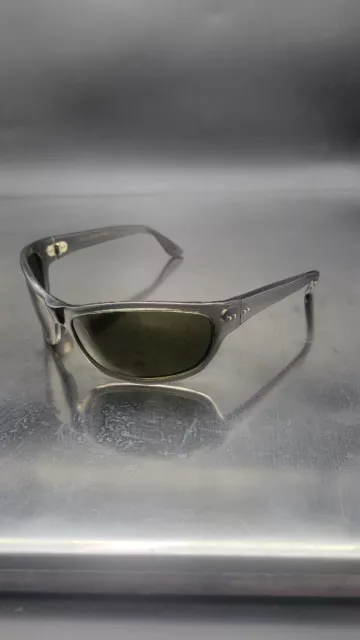 Vintage Willson Wrap Sunglasses Made In France 65[]18-110 Translucent Green