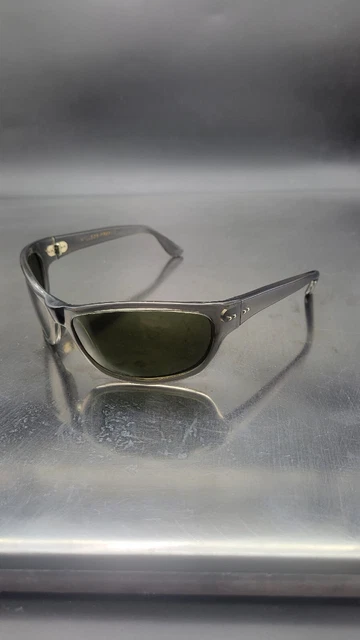 Vintage Willson Wrap Sunglasses Made In France 65[]18-110 Translucent Green