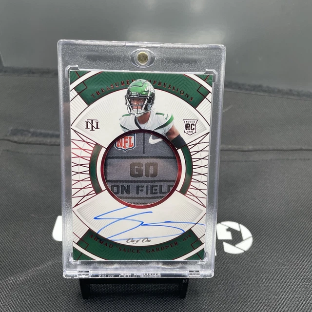 2022 NATIONAL TREASURES AHMAD SAUCE GARDNER 1/1 patch à lessive recrue