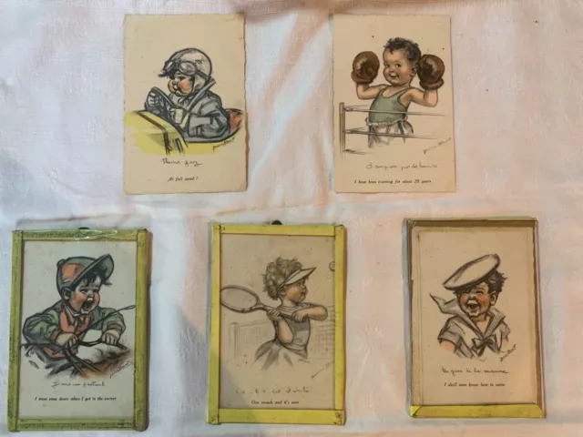5 Carte postale ancienne illustré Germaine Bouret