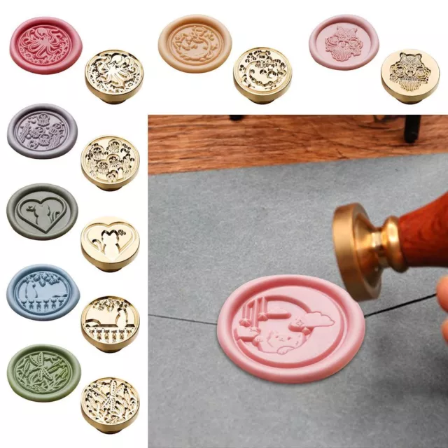 Brass Animals Scrapbooking Sealing Wax Round Sealing Wax Supplies