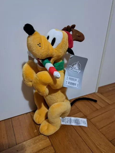 Disney Store Pluto Christmas Natale peluche plush soft toy new 32 cm