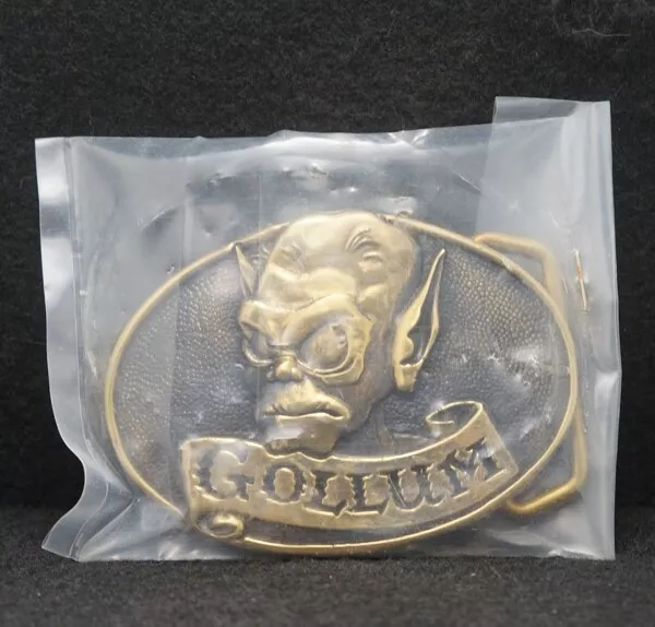 Wd11174 *Nos* Vintage 1979 **Gollum Lord Of The Rings** Solid Brass Belt Buckle