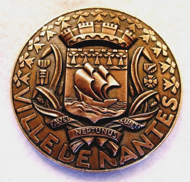 Médaille Ville De Marseille écusson Aux Armes De La Ville Cuivre TTB+