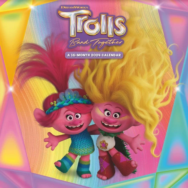 TRENDS INTERNATIONAL, Trolls 3 2024 Wall Calendar 17.99 PicClick