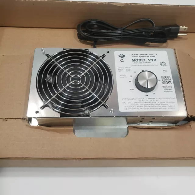 Tjernlund V1D Crawlspace Ventilator Exhaust Fan Model 110 CFM 18 x 9 x 2 NEW