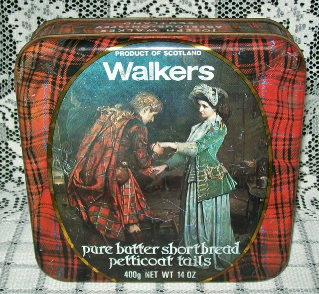 VINTAGE WALKERS SHORTBREAD TIN 'Flora Macdonald's Farewell to Prince