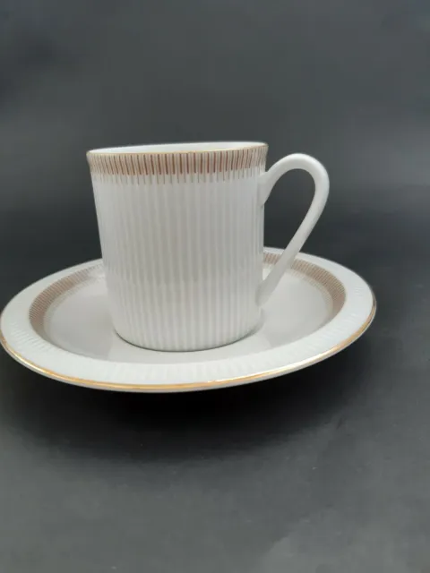 ARZBERG Germany Larissa ribbed pattern coffee cup and saucer.