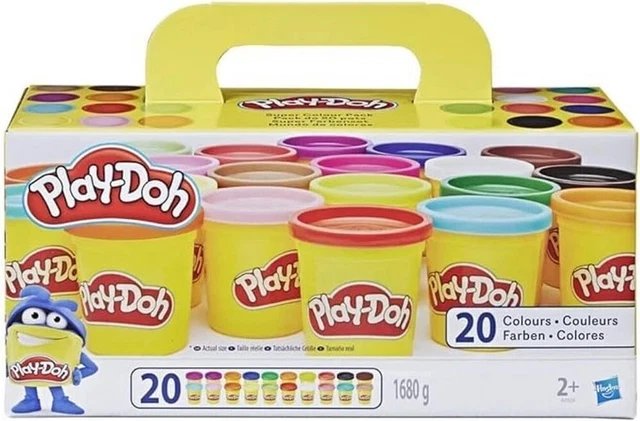 Play-Doh – Pack De 20 Pots De Pâte à Modeler – Couleurs Variées – Dès 2 Ans – Éducatif, Créatif, Cadeau