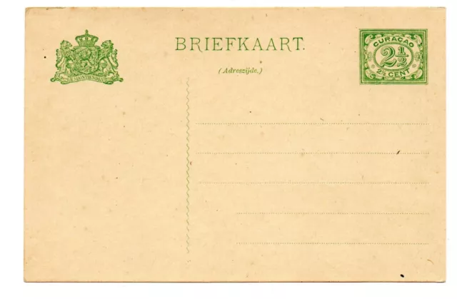 Curacao stationery postal card 2½ cent 1919 / A106