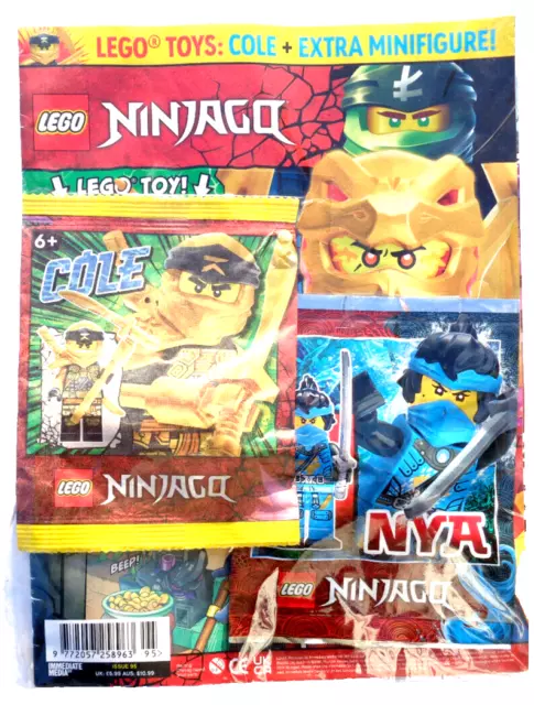 LEGO NINJAGO MAGAZINE Issue 95 New With Cole Nya Packs 7.95
