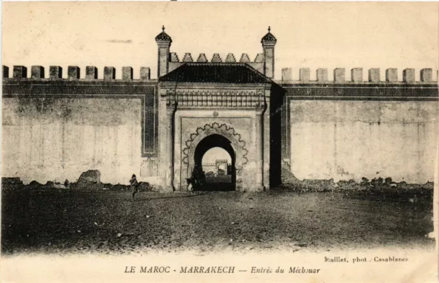 CPA AK Marrakech - Entree du Mechouar Morocco (963657)