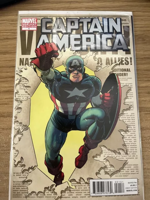 Captain America (2011) #1 John Romita Sr 1:25 Variant NM