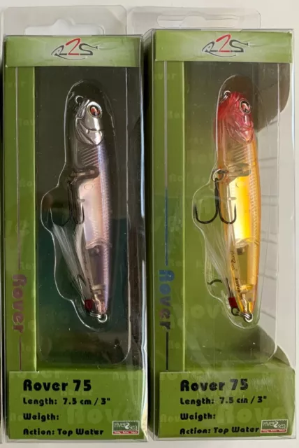 River2Sea Rover 75mm Fishing Lures - Lot of 2 (new in box)