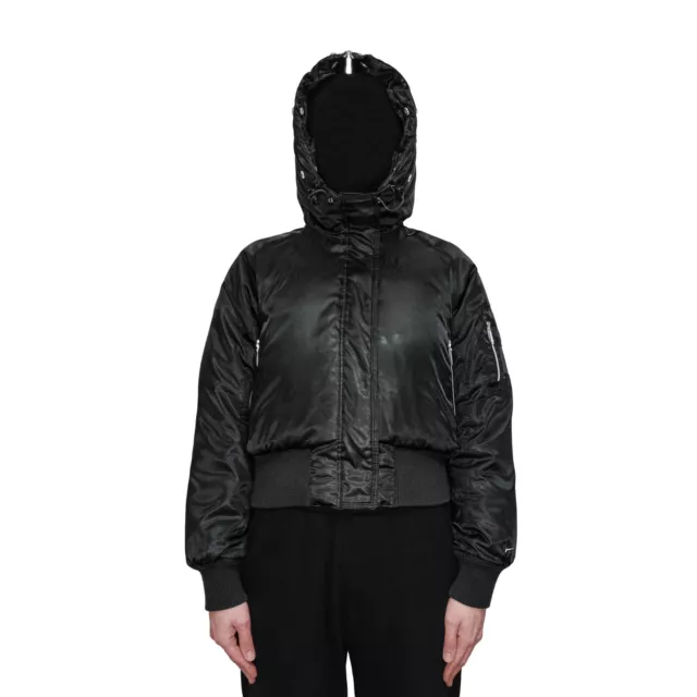 nike hooded crop down bomber 203101 S BLACK FUR ARCHIVE BBS RICK OWENS JUUNJ ACW