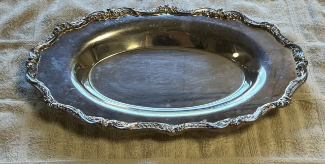 Vintage Silver Plated Oval Tray… EPCA Poole Silver Co