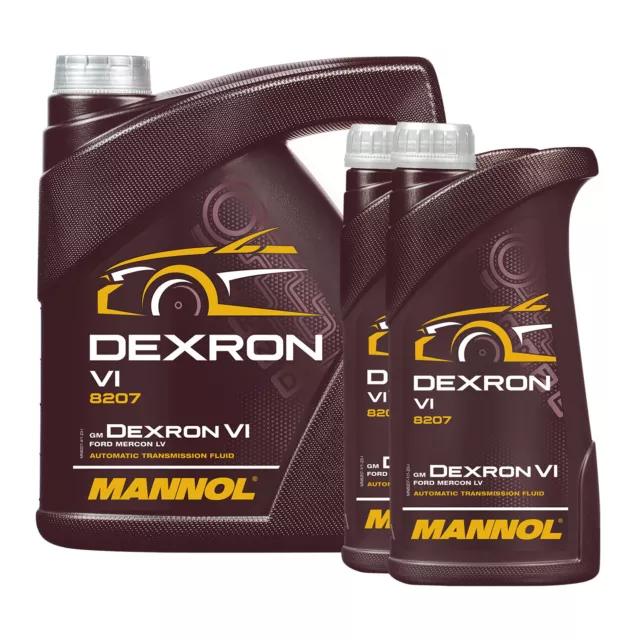 6 (4+2x1) Liter MANNOL Dexron VI Automatik Getriebeöl für Opel, MB 236.14