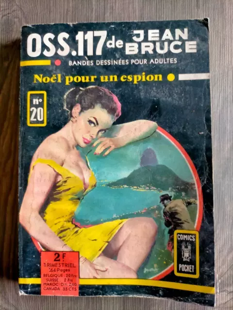 bd OSS 117 n° 20 JEAN BRUCE comics pocket AREDIT EO 1968