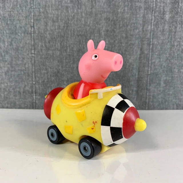 PEPPA PIG MINI Buggy Yellow Rocket Ship Vehicle Car Vehicle Jazwares 2