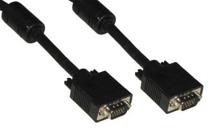 Câble de liaison Moniteur VGA 15 pôles mâle mâle 3mt avec ferrite à 15 fils Col