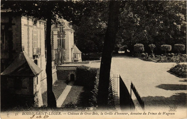 CPA AK BOISSY-St-LIGHT - Chateau de Gros-WOOD the Grille d'Honneur. (659717)