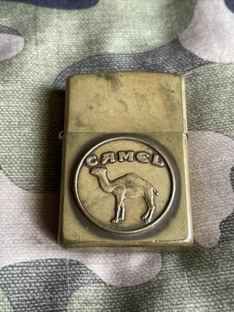 1932-1992 VINTAGE ZIPPO Lighter - Solid Brass Camel Medallion