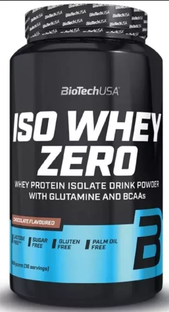 Biotech USA Iso Whey Zero 908g Isolate Protein Lactose & Gluten Free BiotechUSA
