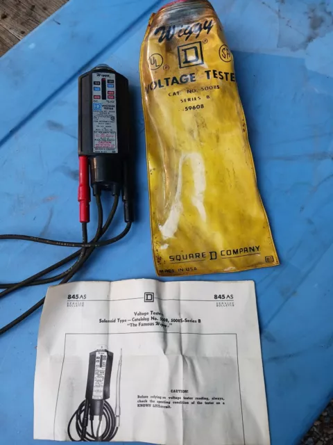 Wiggy (Wigginton) Vintage Square D 5008 Series B AC/DC Voltage Tester